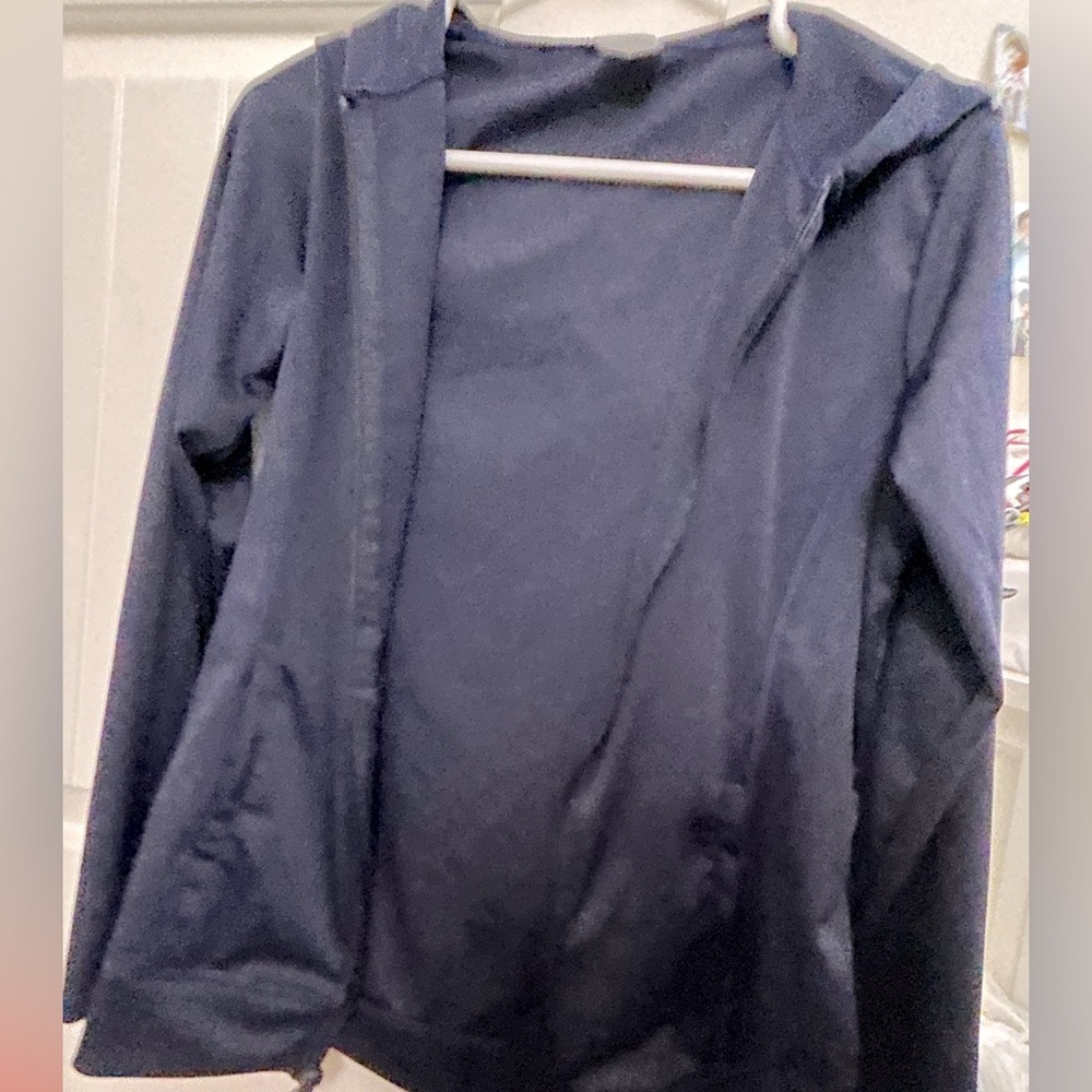 Dark blue full zip up jacket large